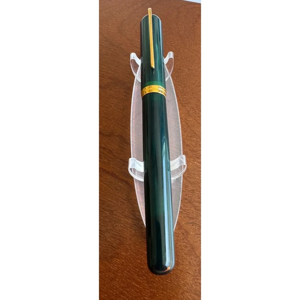Visconti 1st Edition Green Marble Pericle Rollerball Pen RARE Vintage